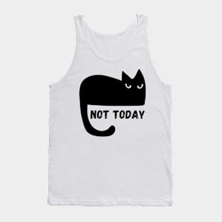 Black Cat Not Today Tank Top